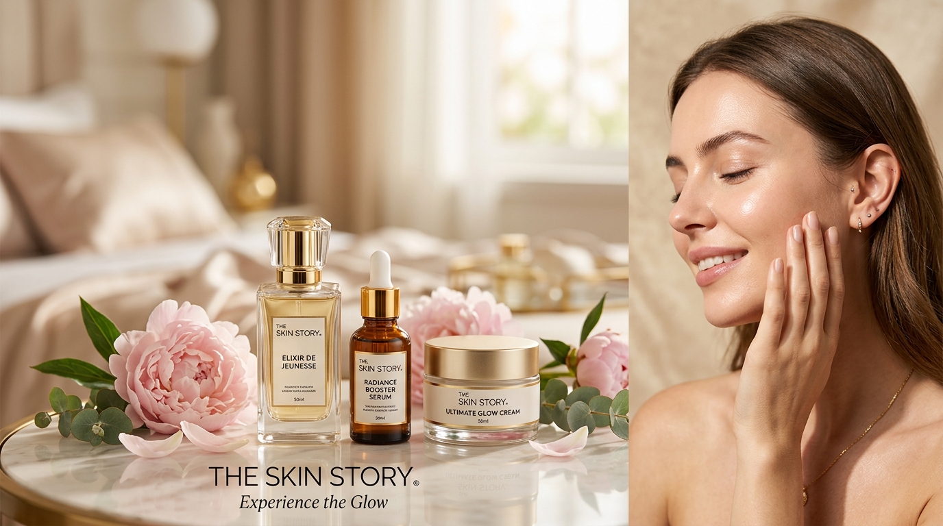 The Skin Story Full-Section Hero Photography